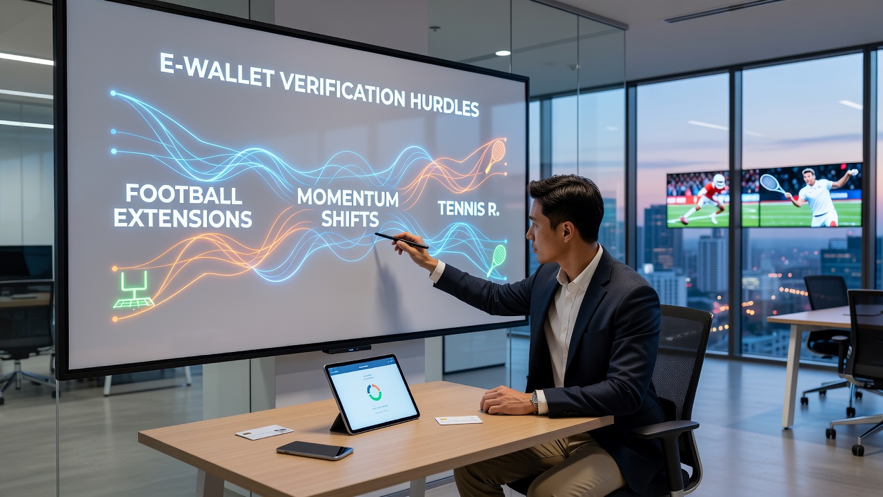 Mobile App-Oberfläche mit E-Wallet Verifizierung während Basketball-Finale und Casino-Boni